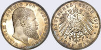 Kaiserreich Württemberg 5 Mark Wilhelm II. -