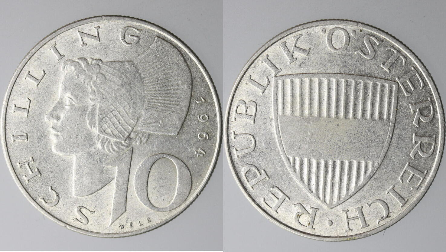 Österreich 10 Schilling 1964 2.Republik ss vz +/- | MA-Shops