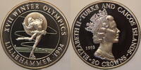Turcs Caicos 20 Crowns Lillehammer Olympics 1994 -