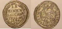 1/12 Taler 1684 Sachsen Coburg Albrecht 3.., Hanau vzgl
