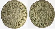 salzburg halbbatzen 1725 HARRACH 1709-1727 EF patina