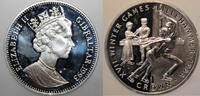 Gibraltar 1 Crown Lillehammer Olympics 1994 -