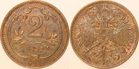 2 Heller 1892 kaisertum österreich franz joseph 1. (1848 - 1916) vz stfr. +/-