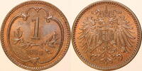 1 Heller 1899 kaisertum österreich franz joseph 1. (1848 - 1916) stfr. +/-
