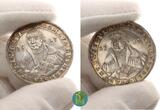 Sachsen-Saalfeld 1/2 Taler 1717 Johann Ernst VIII. 1680-1729. 200 Jahre Reformation. AU