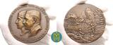 Karl Goetz. Große Bronzegussmedaille. 1930 Vermählung des Coburger Medaillensammlers Robert Kohlauf mit Elisabeth Brückner. fast gussfrisch, winz. Gussfehler.