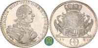 Brandenburg-Ansbach 2/3 Taler Karl Wilhelm Friedrich 1729-1757. Schwabach. Kabinettstück. -
