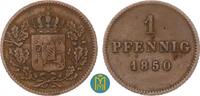 Bayern 1 Pfennig Maximilian II. Joseph 1848-1864. -
