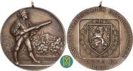 Reuss-Gera, Stadt. Mattierte Silbermedaille. Auf das 24. Mitteldeutsche Bundesschießen in Gera. -