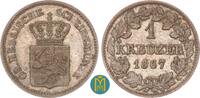 Hessen-Darmstadt 1 Kreuzer Ludwig III. 1848-1877. -