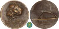 Sachsen / Leipzig Bronzeabzeichen Richard Wagner. Auf die Grundsteinlegung des Wagner Denkmals in Leipzig. -
