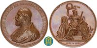 Braunschweig-Wolfenbüttel. Bronzemedaille von Kullrich. Herzogtum Wilhelm 1831-1884. 50-jähriges Regierungsjubiläum. -