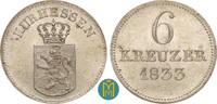 Hessen-Kassel 6 Kreuzer Wilhelm II. 1821-1847. -