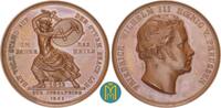 Brandenburg-Preussen. Bronzemedaille von Fischer. 50 Jahrfeier des Sieges über Frankreich. -