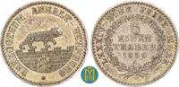Anhalt-Bernburg 1/6 Taler Alexander Carl, 1834-1863. -