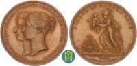 England / Großbritanien Bronzemedaille von Halliday. Geburt der Prinzessin Victoria Adelaide (Kaiserin Friedrich von Preussen). -