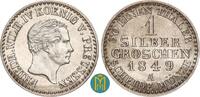 1 Silbergroschen 1849 A Brandenburg-Preußen. Friedrich Wilhelm IV. 1840-1861. fast vorzüglich
