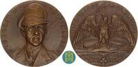 Karl Goetz Bronzegussmedaille 1941 Auf den Tod des Jagdfliegers Werner Mölders. EF