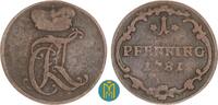 Löwenstein-Werheim-Rochefort 1 Pfennig Karl Thomas 1735-1789 selten -