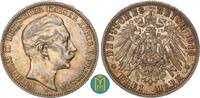 Kaiserreich / Preussen 3 Mark Wilhelm II. 1888-1918. -