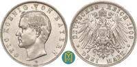 Kaiserreich / Bayern 3 Mark Otto 1886-1913. -