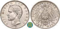 Kaiserreich / Bayern 3 Mark Otto 1886-1913. -