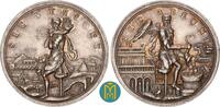 Silbermedaille von Heinrich Bohnhorst. o.J. (1686) Braunschweig-Lüneburg Auf die Gewinnung und die Verwendung des Geldes. sehr schön-vorzüglich, ...