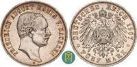 Kaiserreich / Sachsen 5 Mark 1907 E Friedrich August III. 1904-1918. seh... 701.62 元  ＋  155.92 元 运费