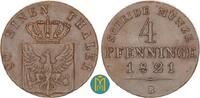 Brandenburg-Preu&szlig;en. 4 Pfennig 1821 B Friedrich Wilhelm III. 1797-1840. ... 1,832.02 元  ＋  155.92 元 运费
