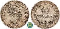 Italien 50 Centimes 1863 Victor Emmanuel II. sehr sch&ouml;n 116.94 元  ＋  116.94 元 运费
