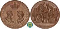 Brandenburg-Preu&szlig;en. Bronzemedaille von Kullrich. 1881 Wilhelm II. Auf s... 974.48 元  ＋  155.92 元 运费