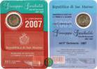 San Marino 2 Euro 200. Geburtstag von Giuseppe Garibaldi (1807-1882) -