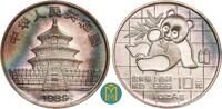 China 10 Yuan 1989 Panda 1 Unze Silber. Stempelglanz 151.15 US$  +  50.38 US$ shipping