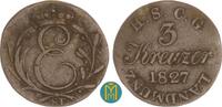 Sachsen-Coburg-Gotha 3 Kreuzer 1827 ST Ernst I. 1826-1844. fast sehr sch&ouml;n 319.09 US$  +  50.38 US$ shipping