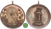 Reuss Gera Silbermedaille Auf die Einweihung des Bismarck Denkmals in Gera, Originalöse, -