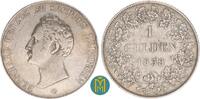 1 Gulden 1838 Sachsen-Meiningen Bernhard Erich Freund 1803-1866. sehr schön, Randfehler