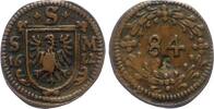 Dreier (1/84 Taler, Körtling) 1622 Schweinfurt, Stadt  sehr schön