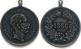  1866 Miniatur Medaille für die Verteidiger von Prag Franz Joseph I. SS+ 232.86 US$  +  40.75 US$ shipping