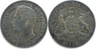2 Gulden 1854 Deutschland Wilhelm König von Württemberg SS-VZ
