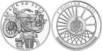 Tschechien 1 NZD 2025 Silver coin On Wheels - Motorcycle Praga BD 500 pr... 974.48 元  ＋  428.77 元 运费