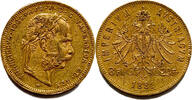 &Ouml;sterreich - Ungarn 8 Florin 20 Francs 1881 SS 7,016.25 元  ＋  740.60 元 运费