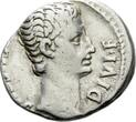 AUGUSTUS. 27 BC-AD 14. AR Denarius. Lugdunum (Lyon) mint. Struck 15 BC.