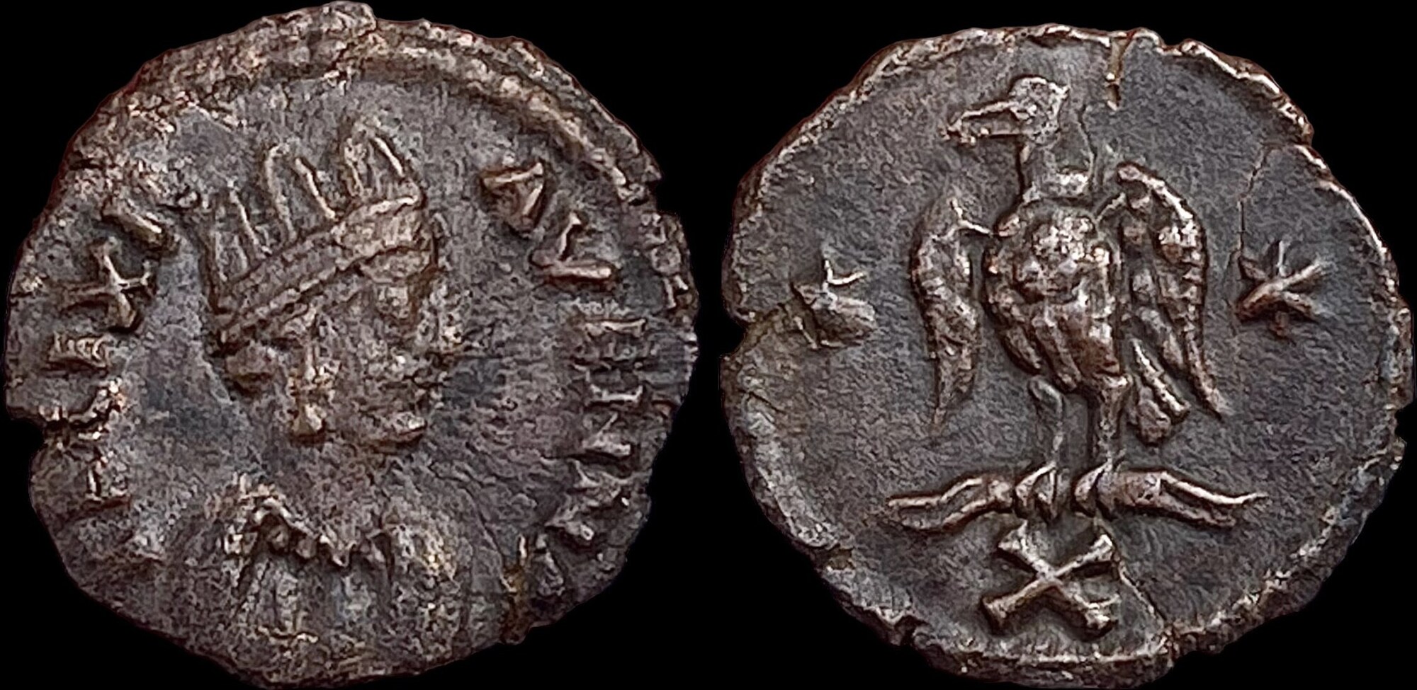 OSTROGOTHS. THEODORIC. AD 512-522. Æ 10 Nummi. Ravenna mint. Good VF/About XF