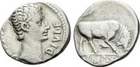 AUGUSTUS. 27 BC-AD 14. AR Denarius. Lugdunum (Lyon) mint. Struck 15 BC. -