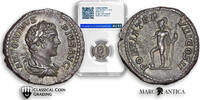 CCG Certified! Caracalla AR Denarius. Rome, AD 205. -