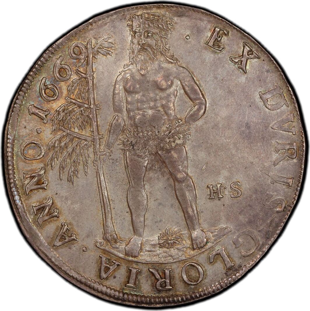 German States Brunswick-Luneburg 1669 Taler Coin Thaler PCGS MS 62 F ...