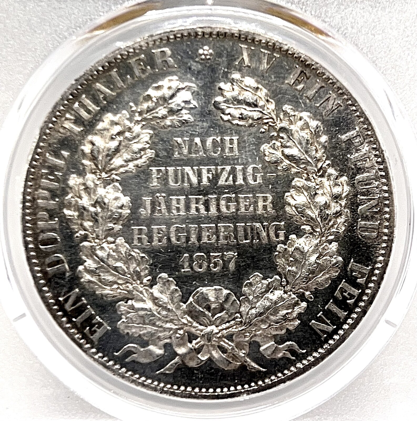 2 Thalers German States Schaumburg-Lippe 1857 B 2 Talers Coin