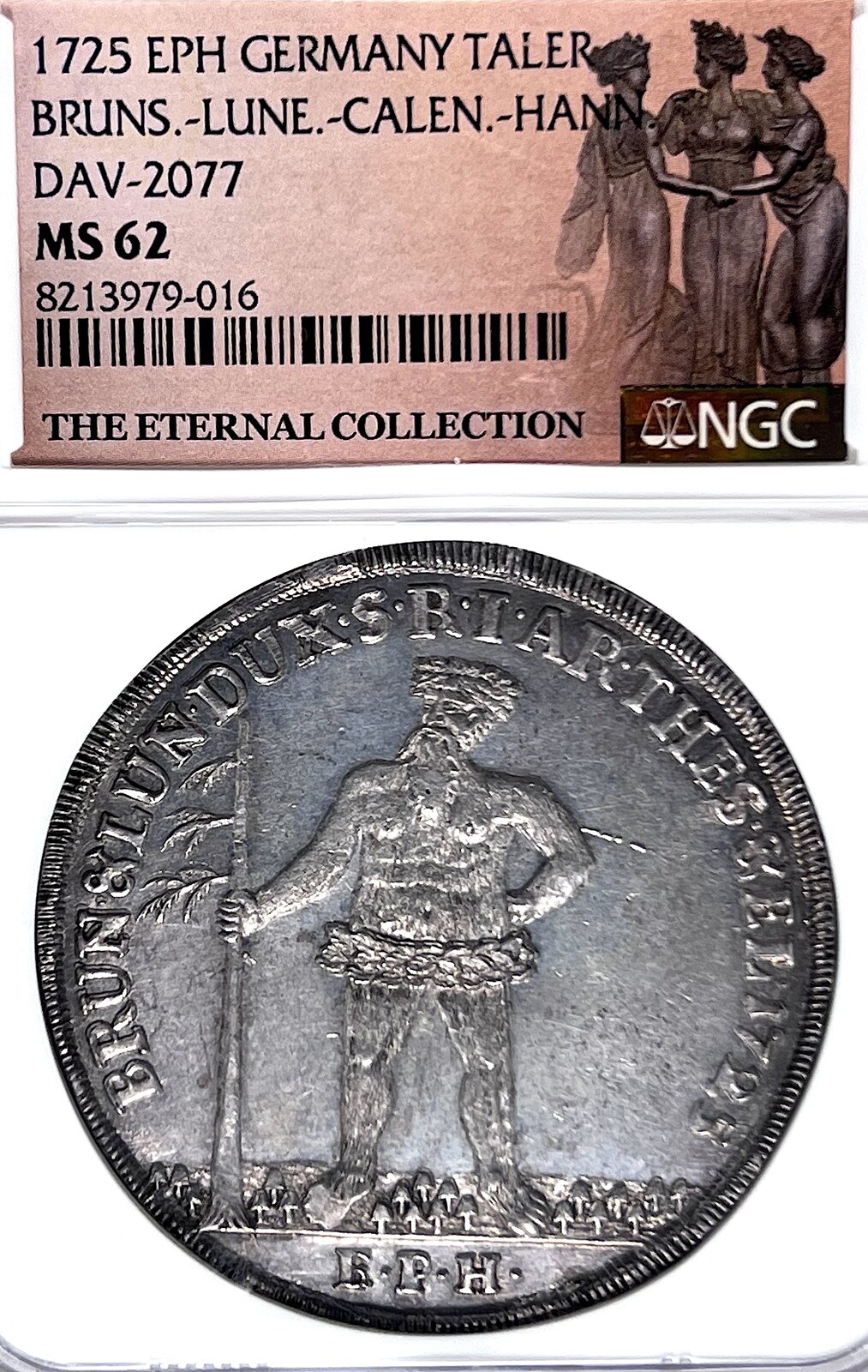 1725 GERMANY 1725 EPH German State Brunswick-Luneburg 1725 Taler Coin Thaler ...