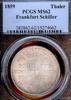 Frankfurt Thaler German States Frankfurt 1859 Taler Coin Thaler PCGS MS62 VZ/F.STG UNC Schiller -