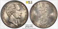 Bavaria Maximilian II (1848-1864). 2 Gulden 1855 MS65